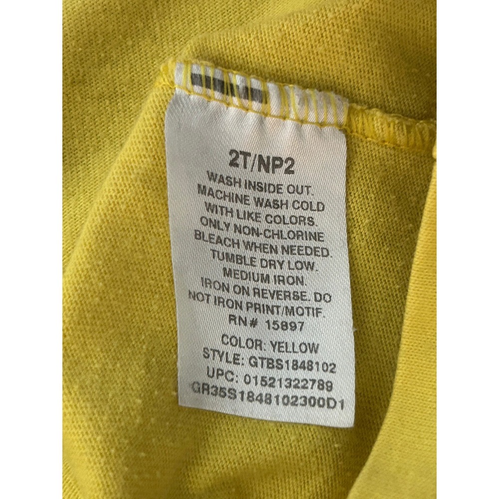 Garanimals Boys Yellow Monster Graphic T-Shirt Here Comes Trouble 2T (1321) - Picture 6 of 9